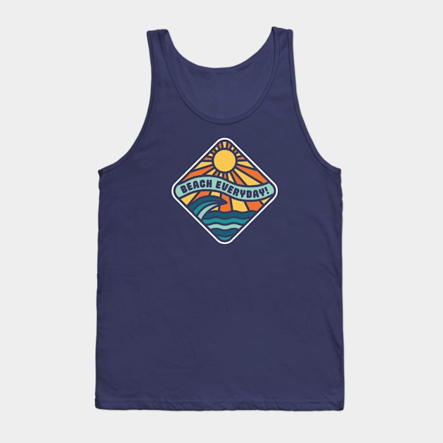 Beach Everyday (Version 1) Tank Top by bryankremkau